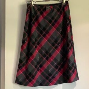 Burgundy & Black skirt